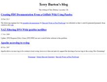 Tablet Screenshot of blog.terryburton.co.uk